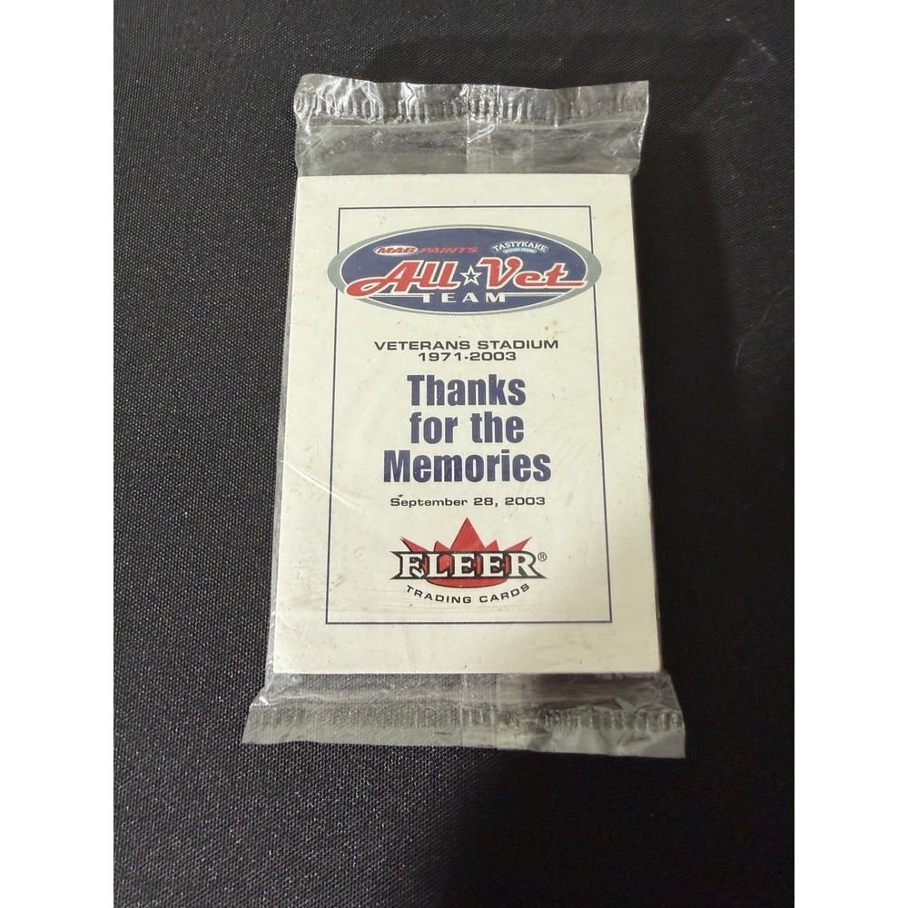 2003 Fleer Ultra All-Vet Team Philadelphia Phillies MABPaints Tastykake Unopened